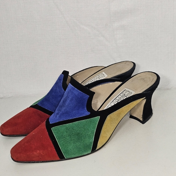 Vtg Suede Heels 6.5 - Picture 11 of 11